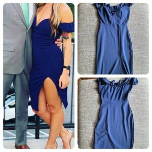 Small navy dress, worn 2x